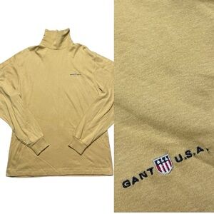 GANT USA Turtleneck Mustard Yellow Size Large